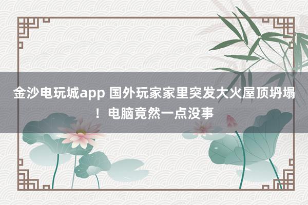 金沙电玩城app 国外玩家家里突发大火屋顶坍塌！电脑竟然一点没事